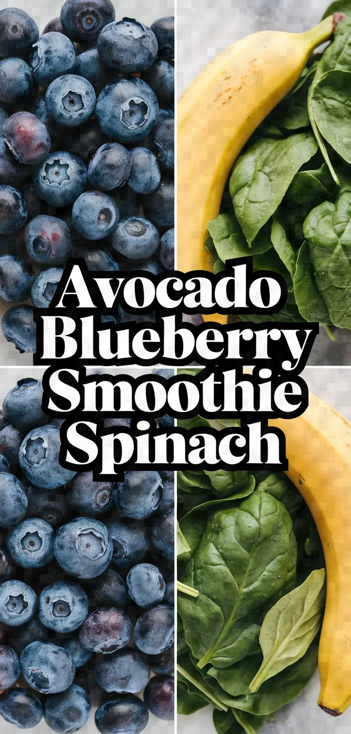 Avocado Blueberry Smoothie Spinach Recipe