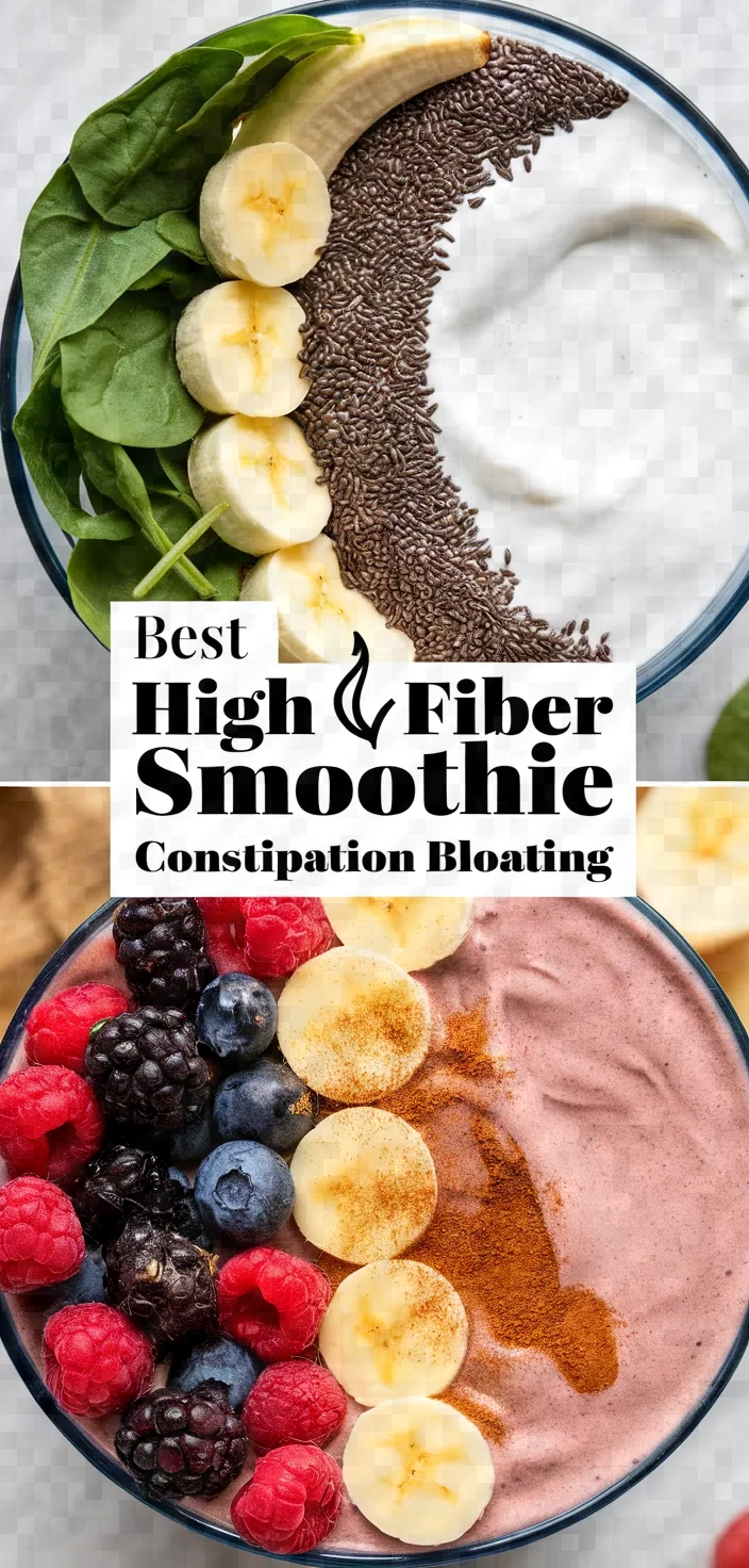 Best High Fiber Smoothie Constipation Bloating Recipe