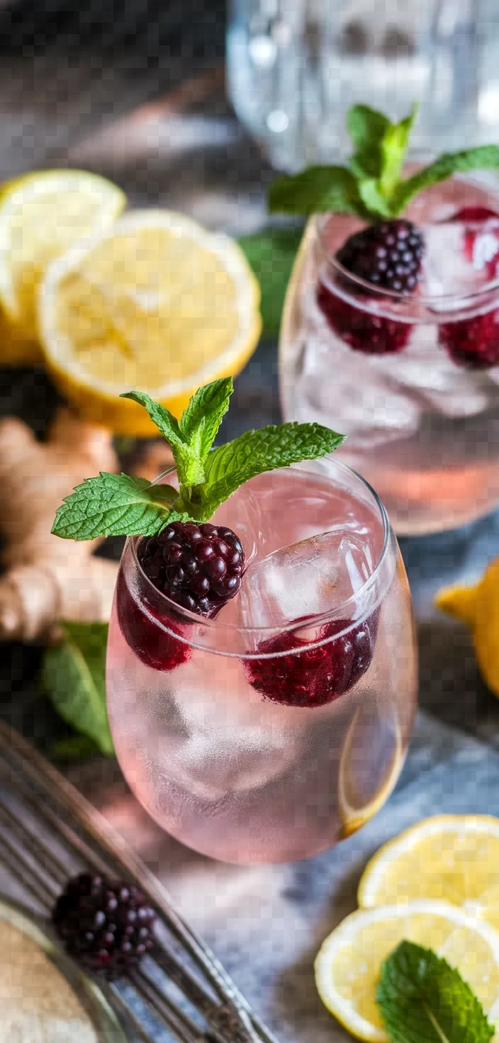 Blackberry Ginger Prosecco Cocktails Recipe