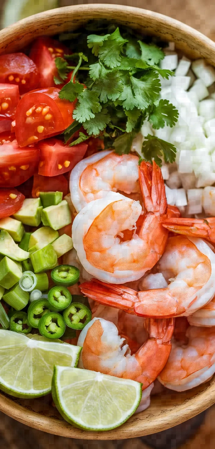 Ingredients photo for Campechana Mexican Shrimp Cocktail Recipe