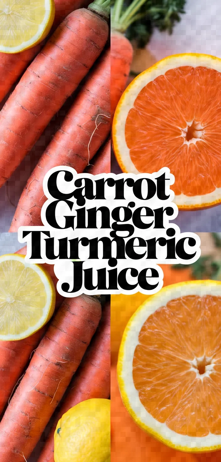 Carrot Ginger Turmeric Juice Recipe