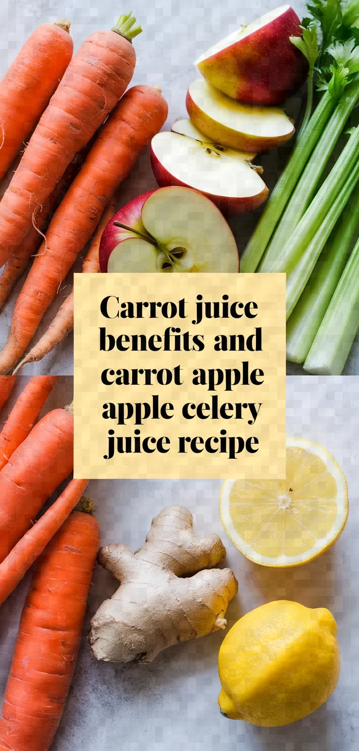 Carrot Juice Benefits And Carrot Apple Celery Juice Recipe