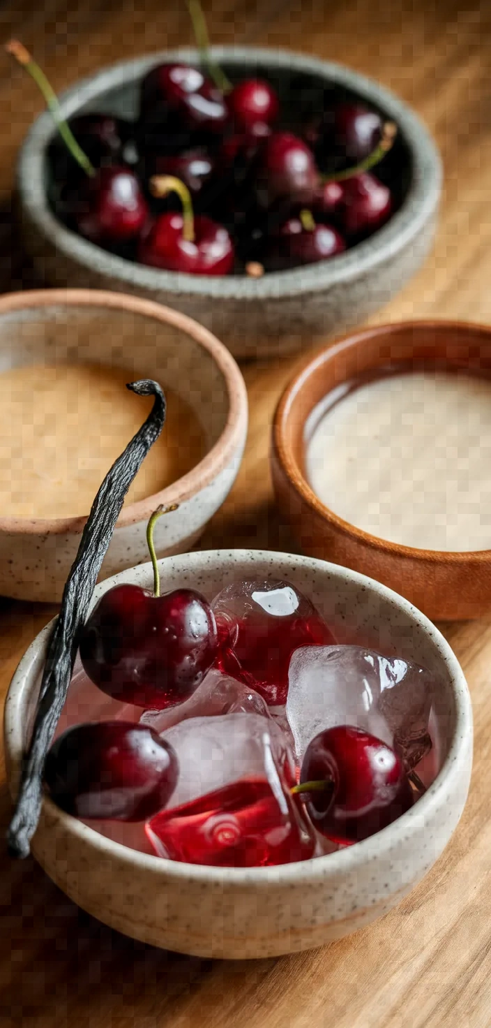 Ingredients photo for Cherry Vanilla Vodka Soda Recipe