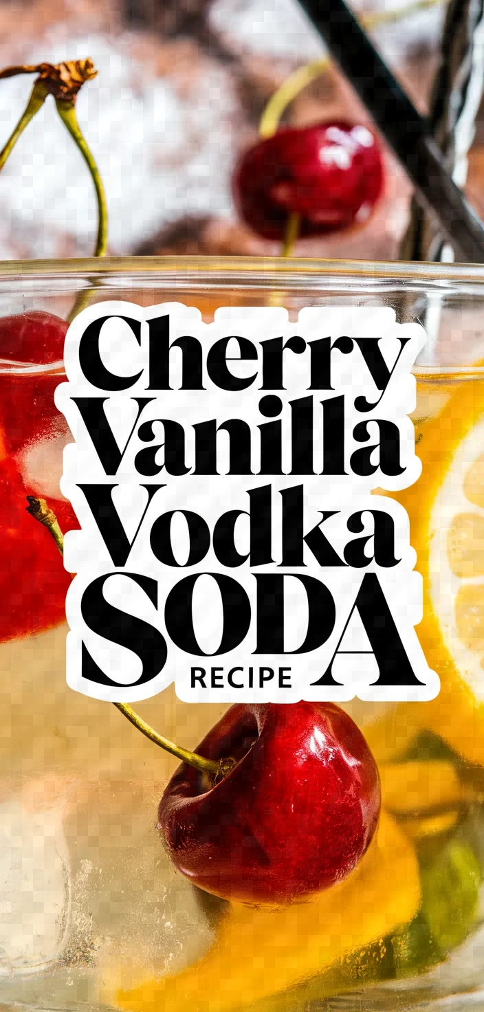 Cherry Vanilla Vodka Soda Recipe