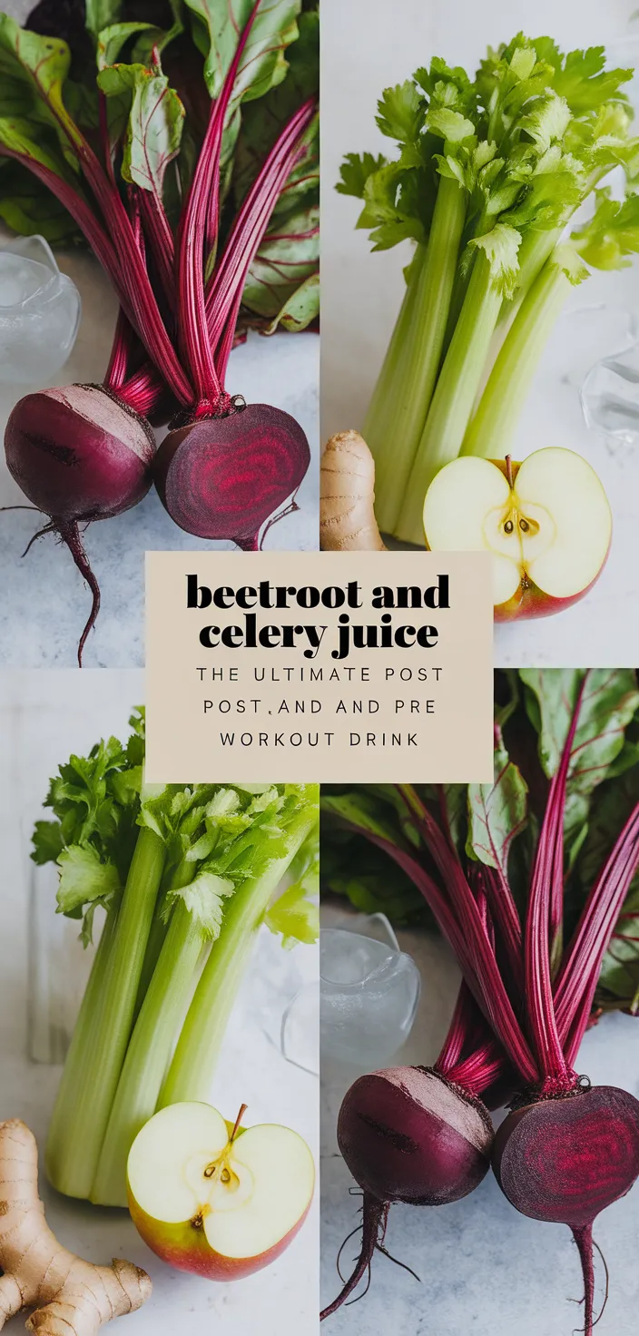 A photo of Beetroot And Celery Juice The Ultimate Post And Pre Workout Drink Recipe