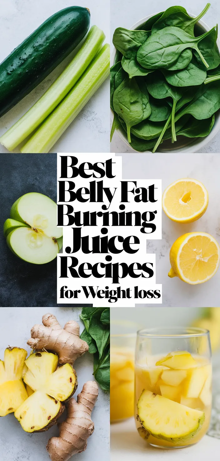 A photo of Best Belly Fat Burning Juice Recipes For Weight Loss