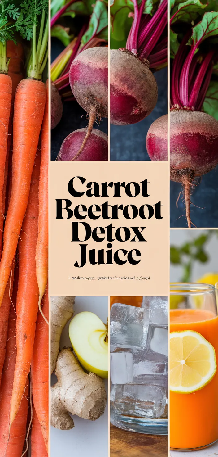 A photo of Carrot Beetroot Detox Juice Recipe