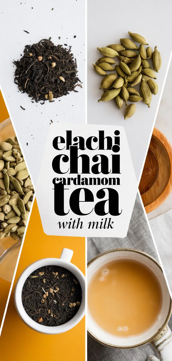 Ingredients photo for Elachi Chai Cardamom Tea With Milk Recipe