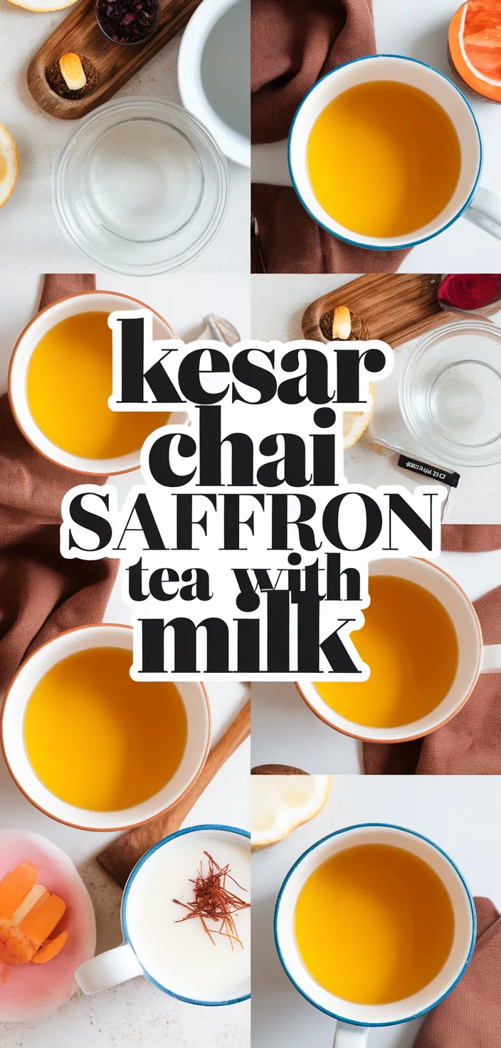 Ingredients photo for Kesar Chai Saffron Tea With Milk Recipe