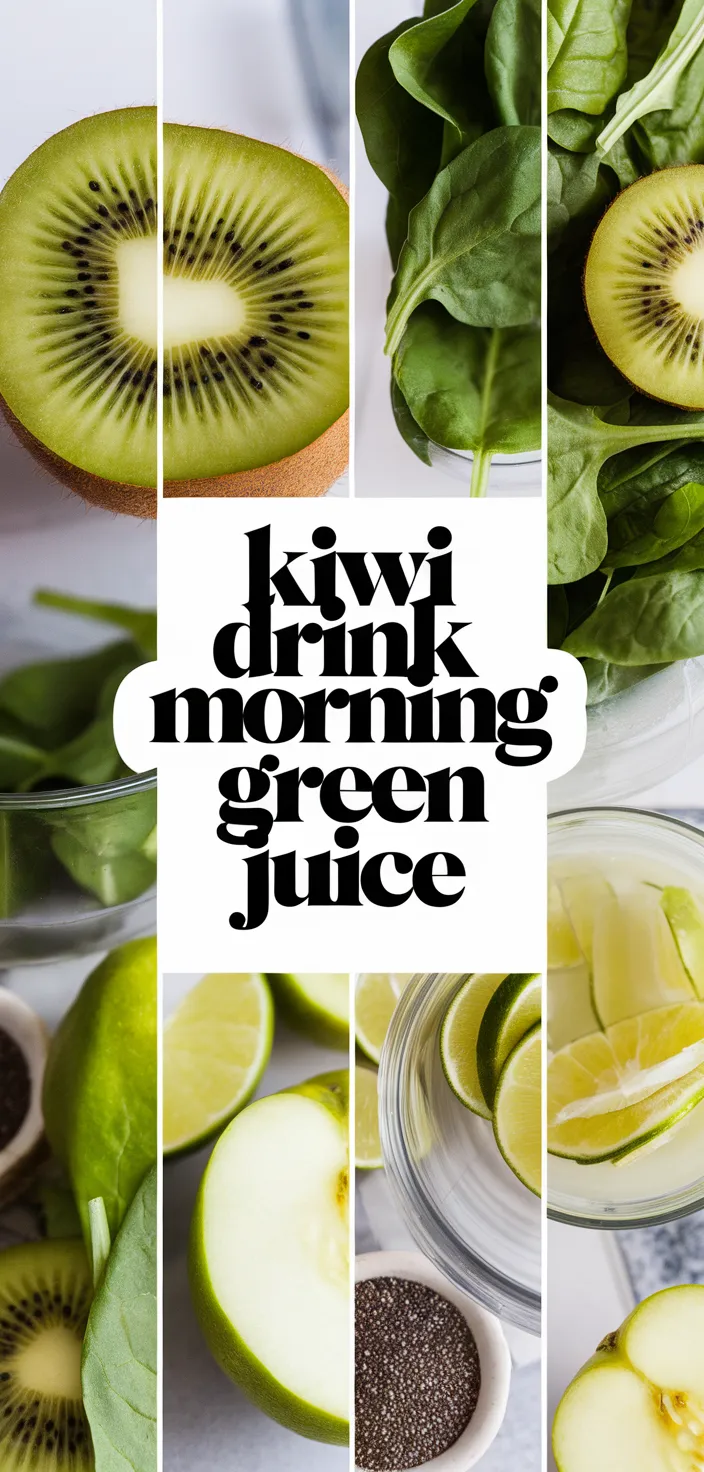 A photo of Kiwi Drink Morning Green Juice Recipe