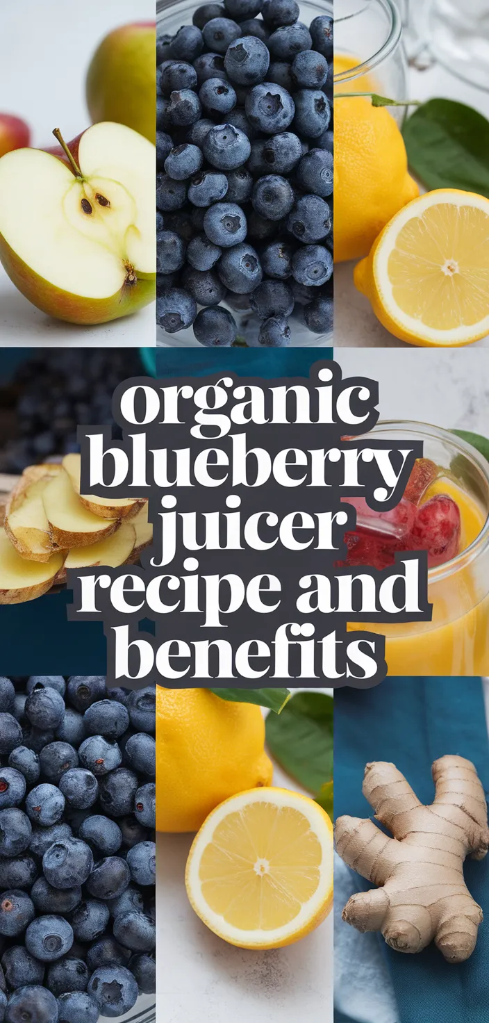 A photo of Organic Blueberry Juicer Recipe And Benefits