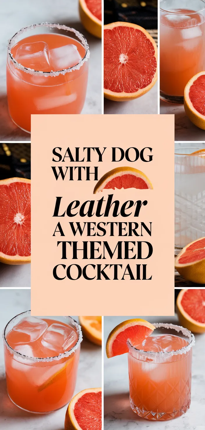 Ingredients photo for Salty Dog With Saddle Leather A Western Themed Cocktail Recipe