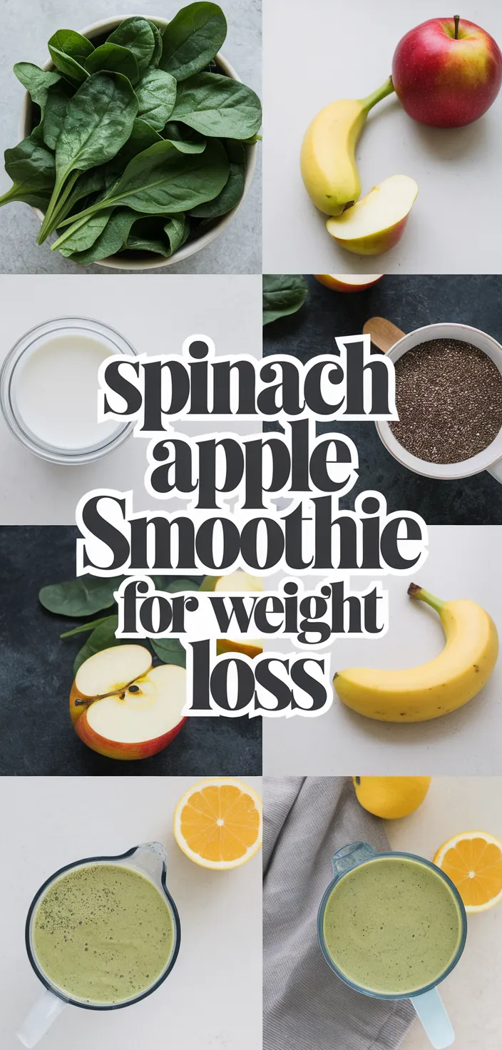 A photo of Spinach Apple Smoothie For Weight Loss Recipe