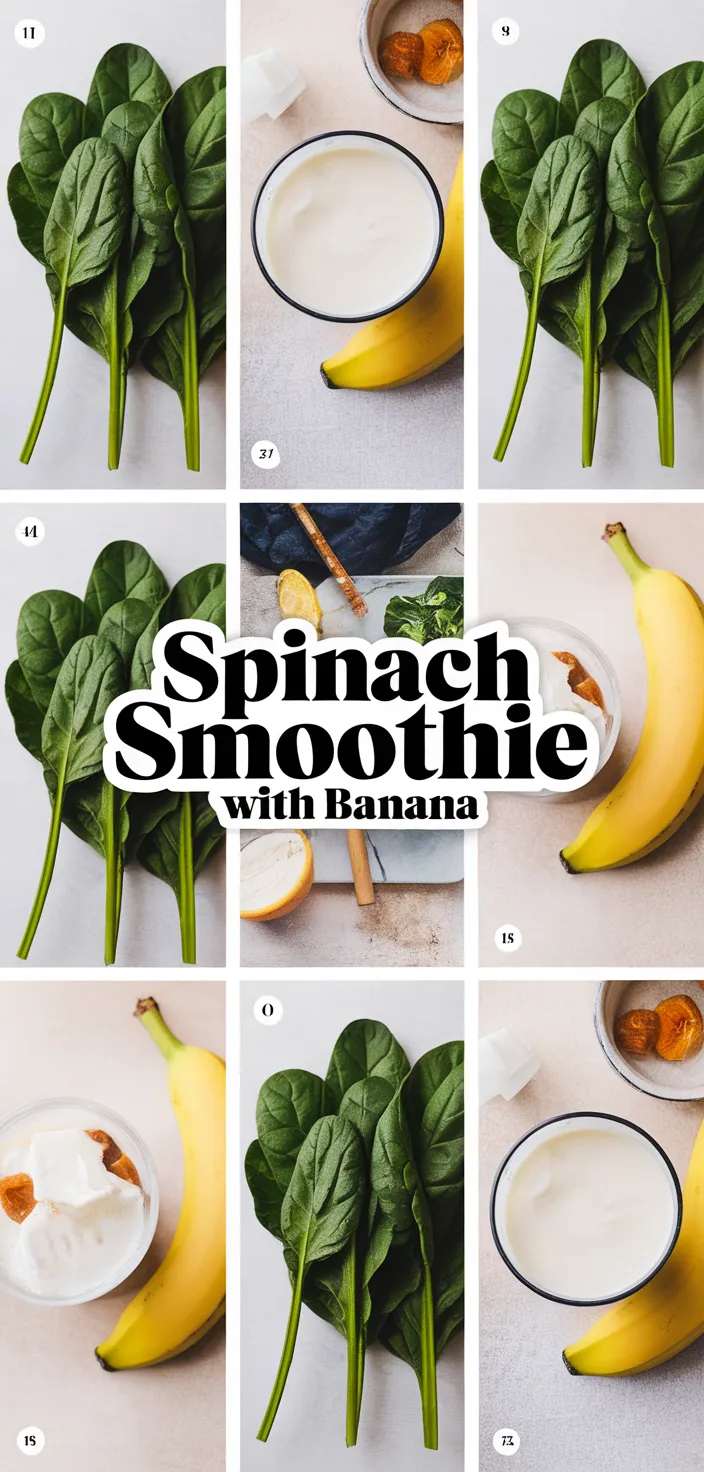 A photo of Spinach Smoothie With Banana Recipe