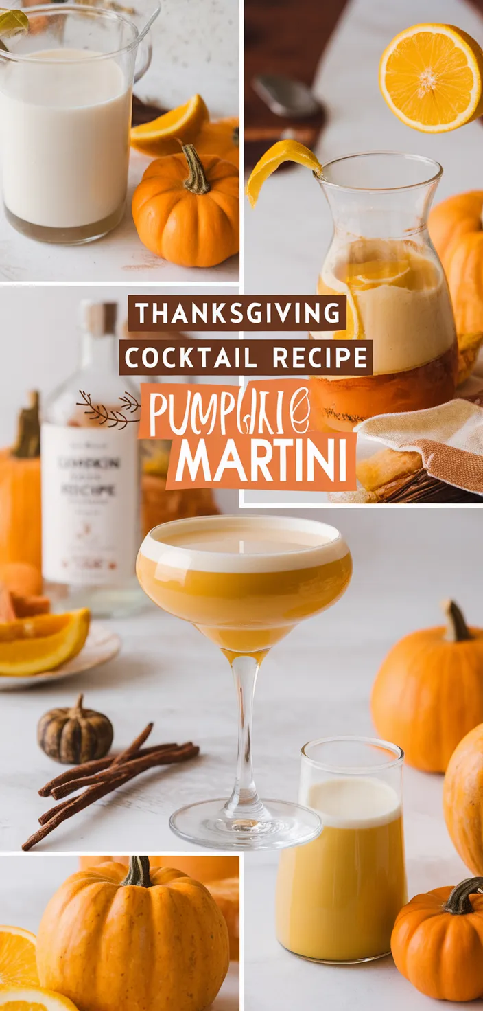 Ingredients photo for Thanksgiving Cocktail Recipe Pumpkin Pie Martini