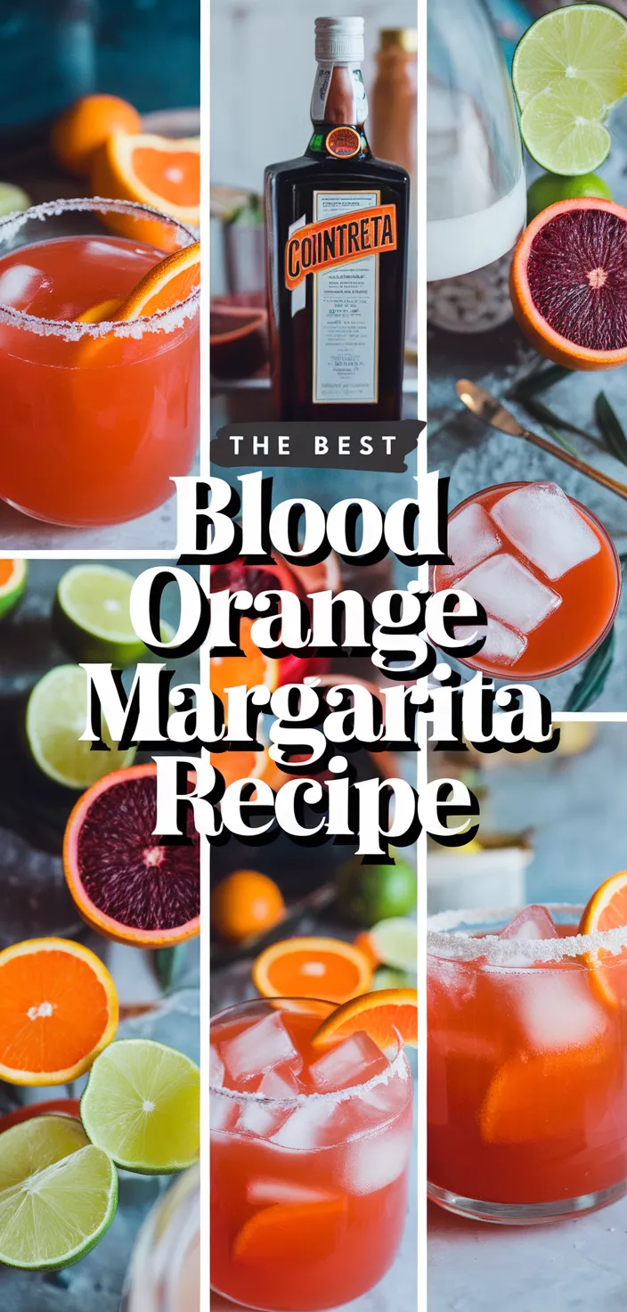 Ingredients photo for The Best Blood Orange Margarita Recipe