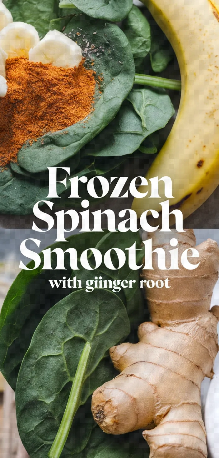 Frozen Spinach Smoothie With Ginger Root Recipe