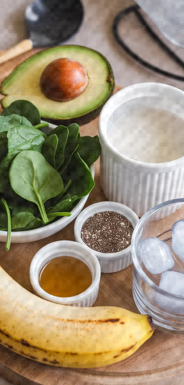 Ingredients photo for Green Smoothie Recipe With Avocado