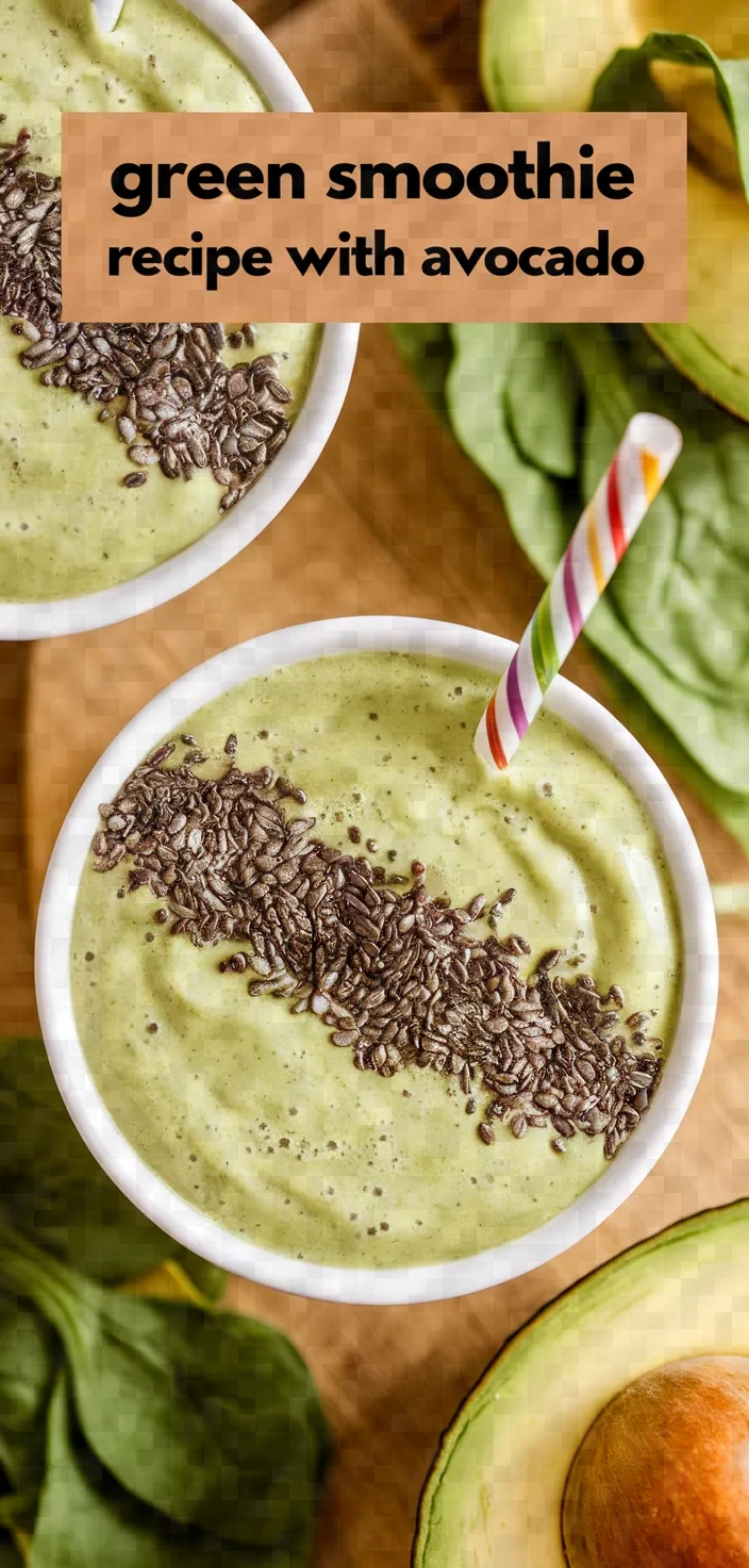 Green Smoothie Recipe With Avocado