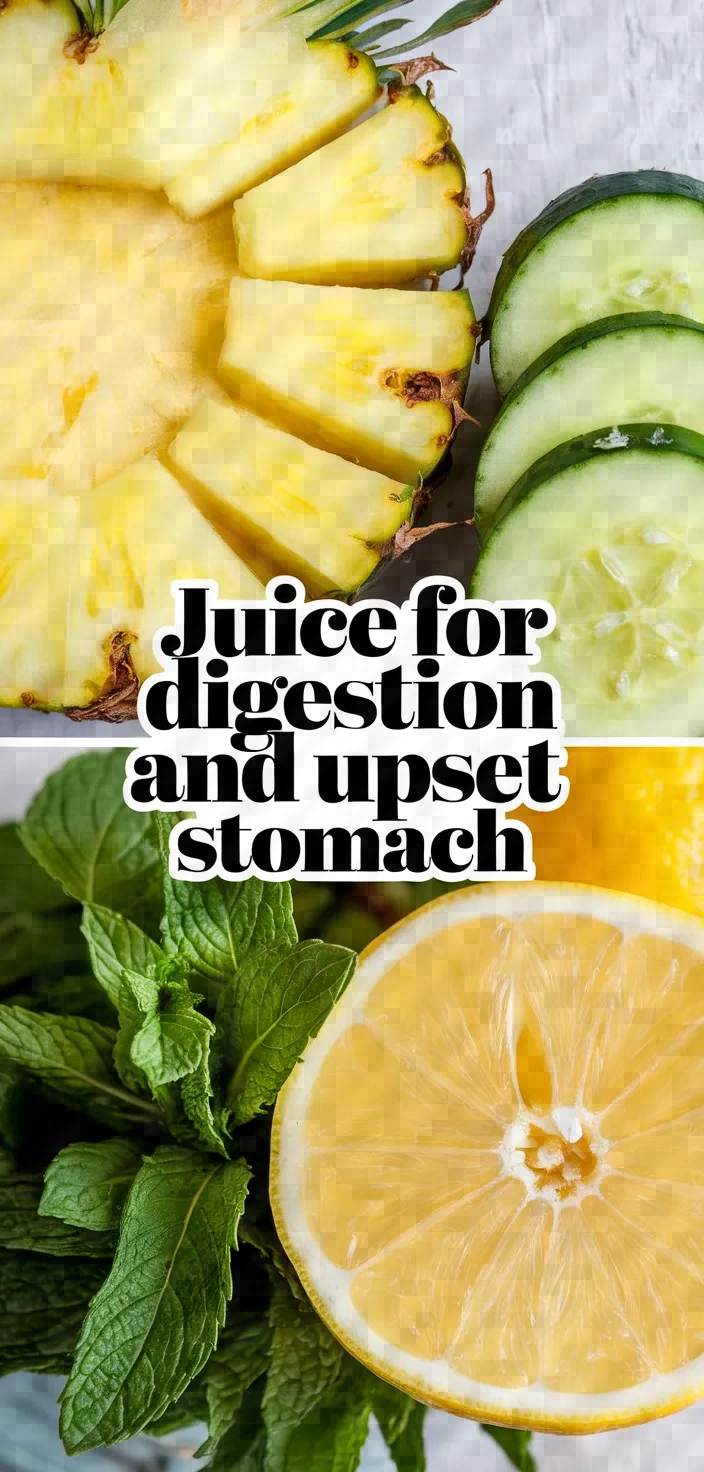 Juice For Digestion And Upset Stomach Recipe