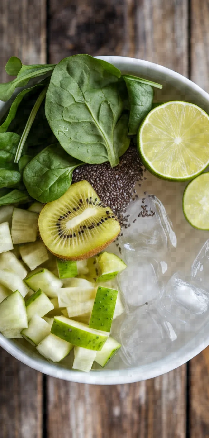 Ingredients photo for Kiwi Drink Morning Green Juice Recipe