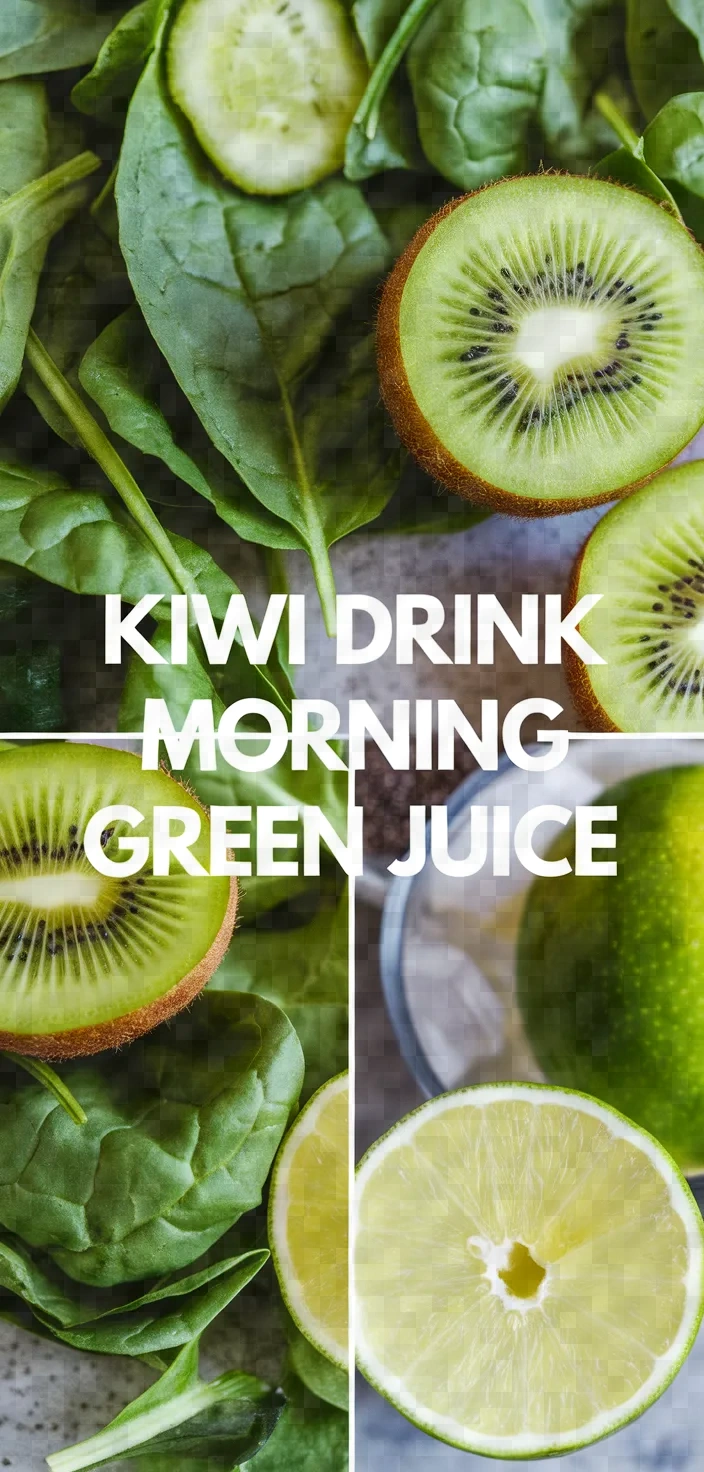 Kiwi Drink Morning Green Juice Recipe