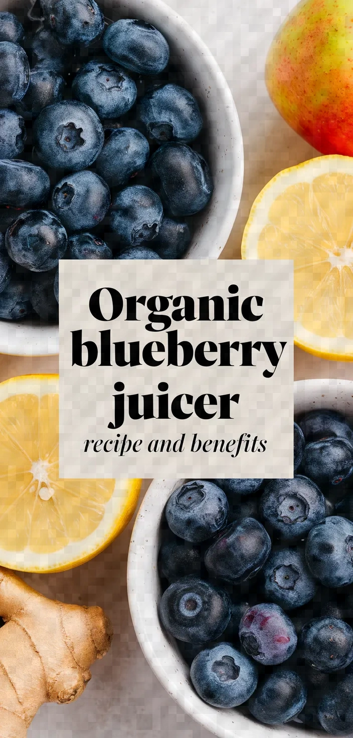 Organic Blueberry Juicer Recipe And Benefits