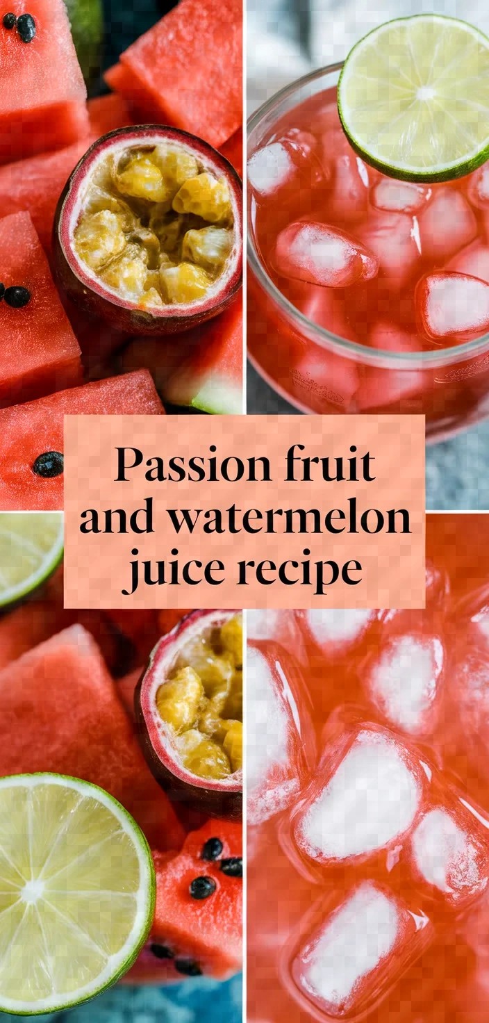 Passion Fruit And Watermelon Juice Recipe