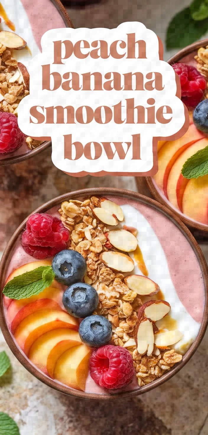 Peach Banana Smoothie Bowl Recipe