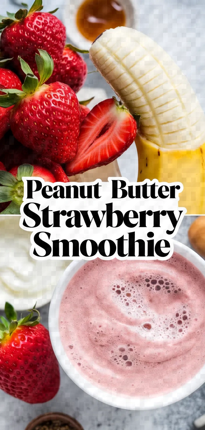 Peanut Butter Strawberry Smoothie Recipe