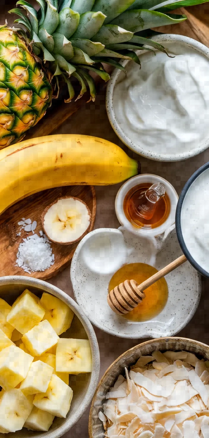 Ingredients photo for Pineapple Coconut Smoothie Recipe