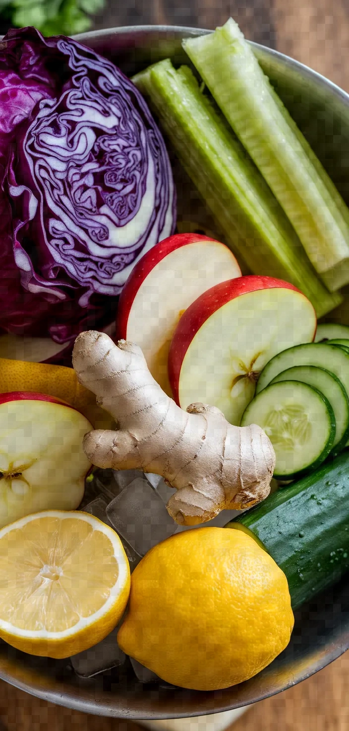 Ingredients photo for Red Cabbage Juicing Purple Cabbage Juice Recipe