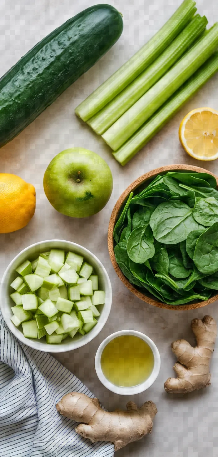 Ingredients photo for Simple Green Juice Recipe Juicing Tips