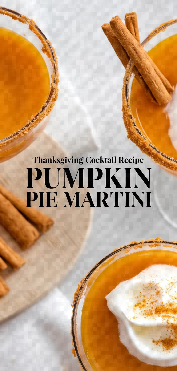 Thanksgiving Cocktail Recipe Pumpkin Pie Martini