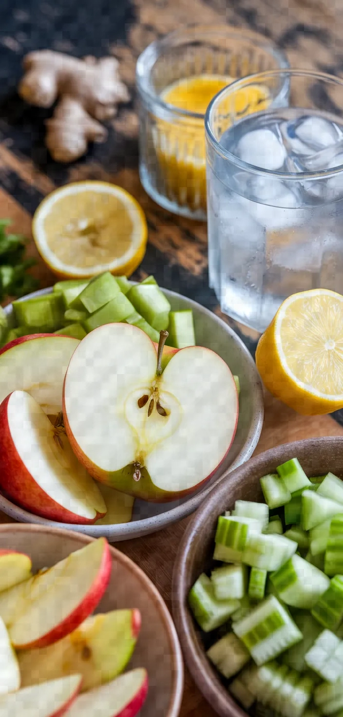 Ingredients photo for Apple Cucumber Celery Juice Recipe