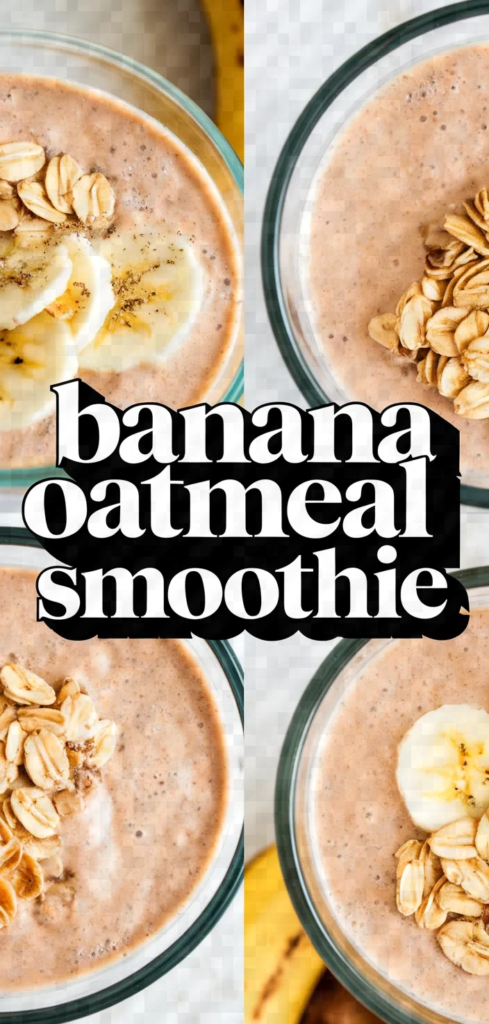 Banana Oatmeal Smoothie Recipe