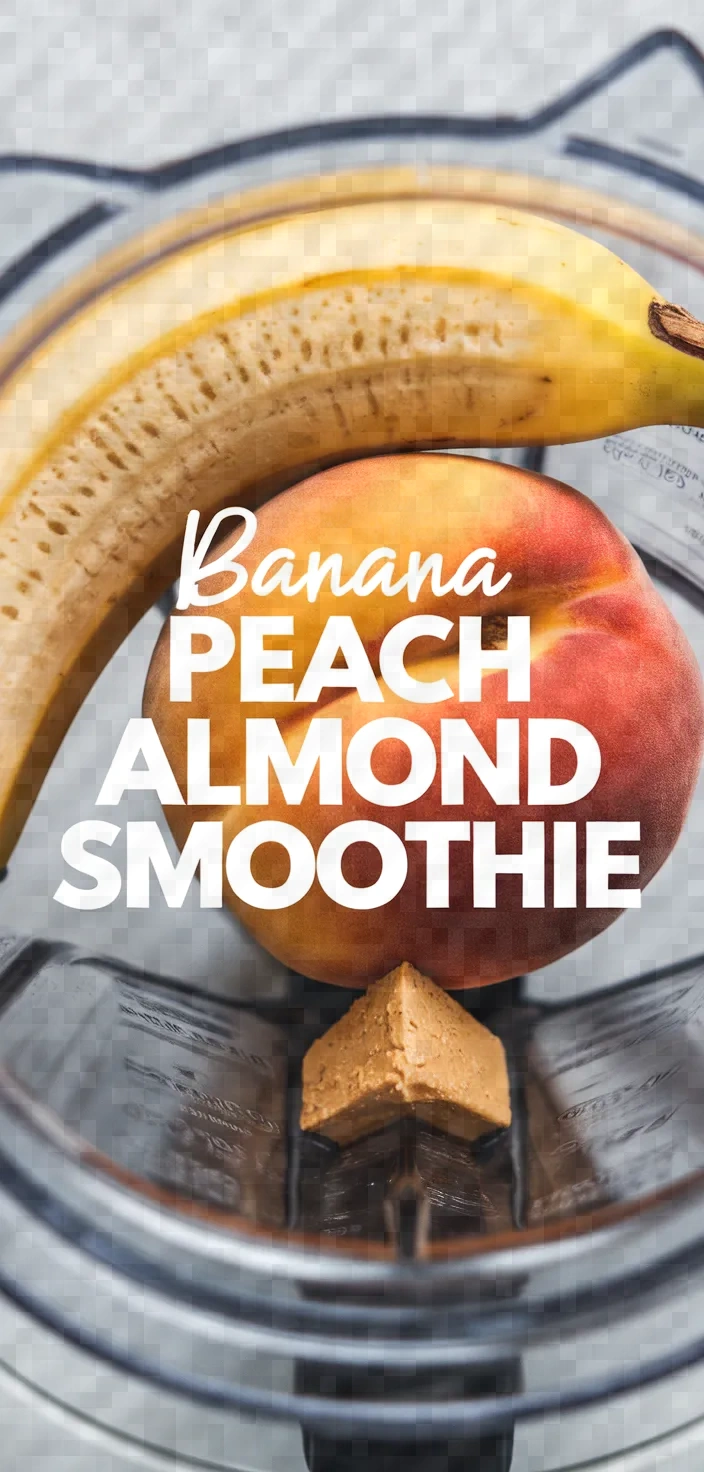 Banana Peach Almond Butter Smoothie Recipe