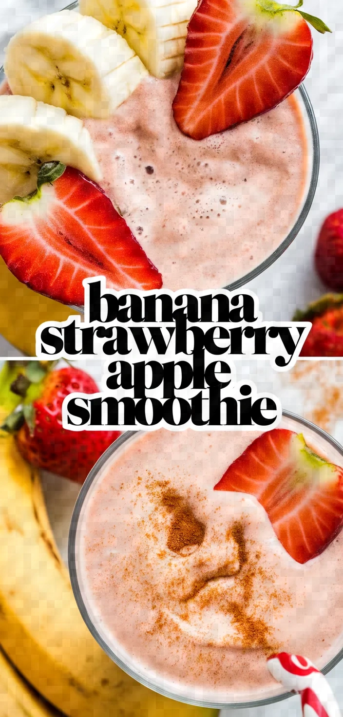 Banana Strawberry Apple Smoothie Recipe