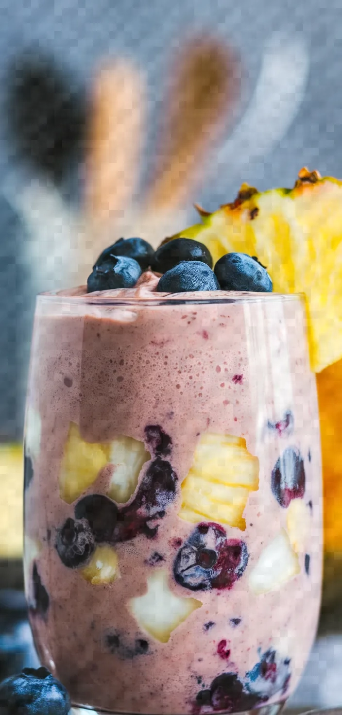 Ingredients photo for Blueberry Pineapple Smoothie Without Banana Recipe