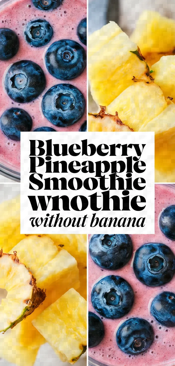 Blueberry Pineapple Smoothie Without Banana Recipe