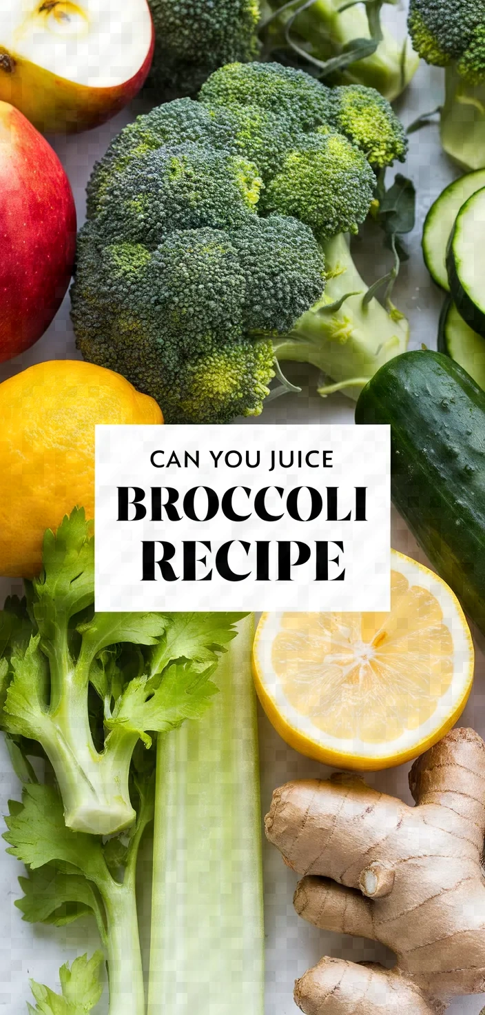 Can You Juice Broccoli Recipe