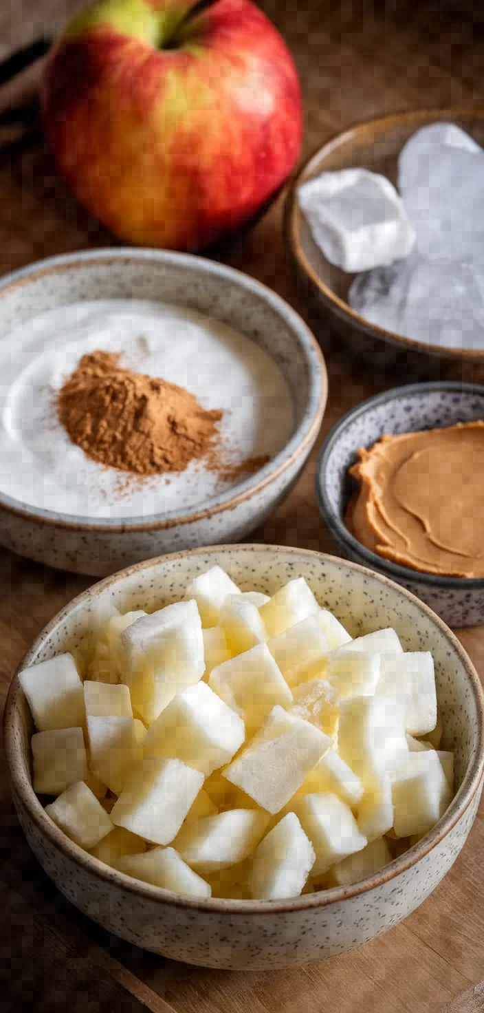 Ingredients photo for Cinnamon Apple Smoothie Recipe Low Calorie Protein Shake