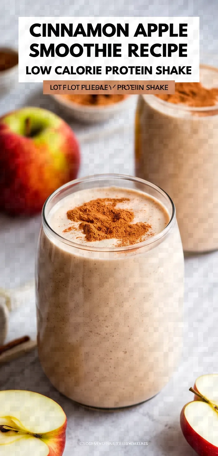 Cinnamon Apple Smoothie Recipe Low Calorie Protein Shake