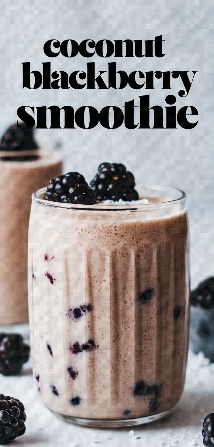 Coconut Blackberry Smoothie Recipe