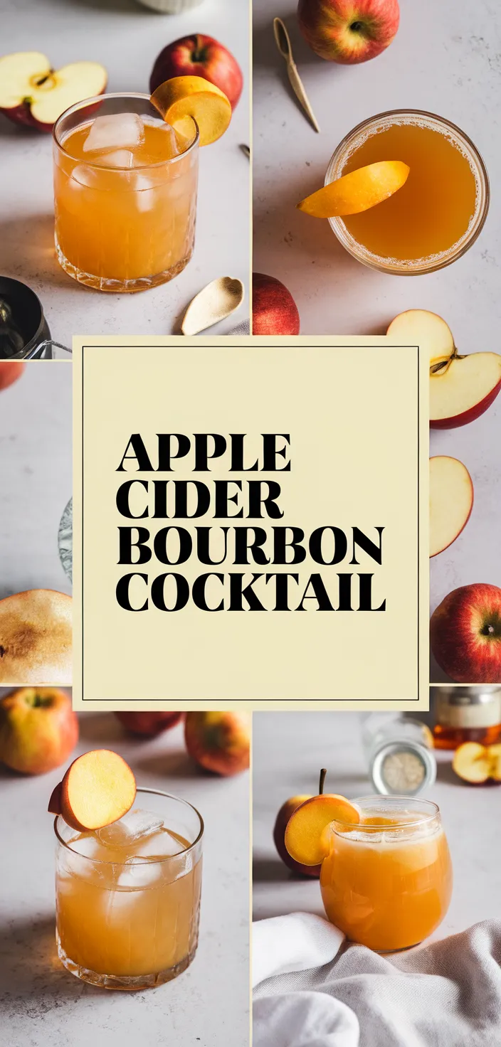 A photo of Apple Cider Bourbon Cocktail Recipe