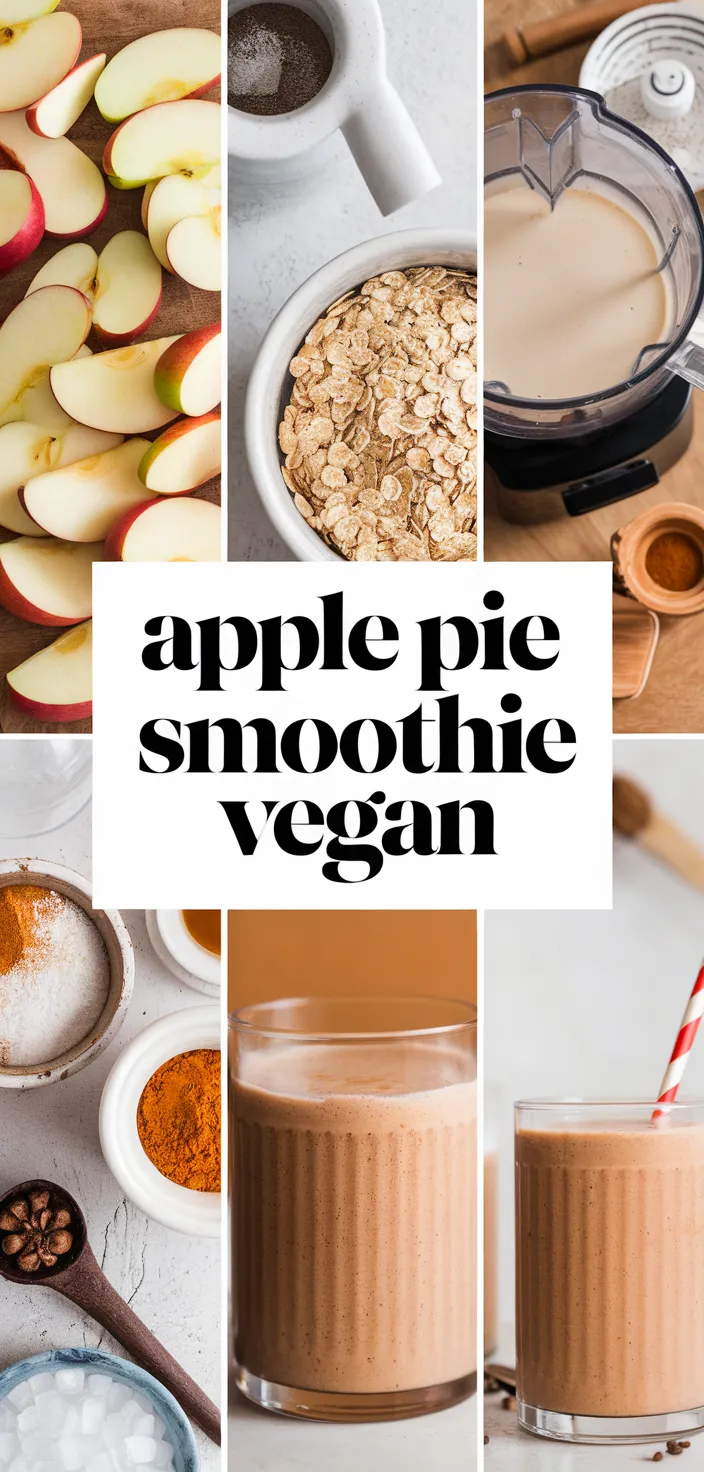 A photo of Apple Pie Smoothie Vegan Recipe