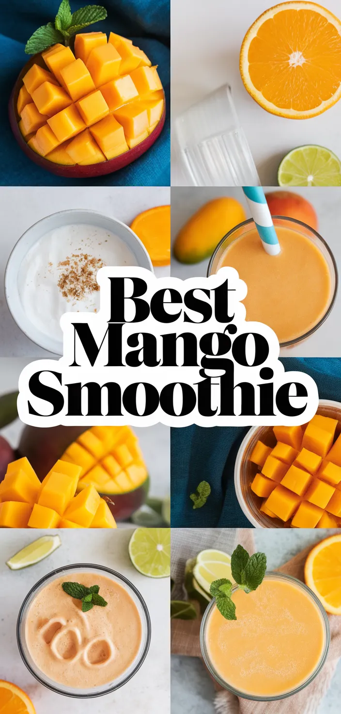 A photo of Best Mango Smoothie Recipe