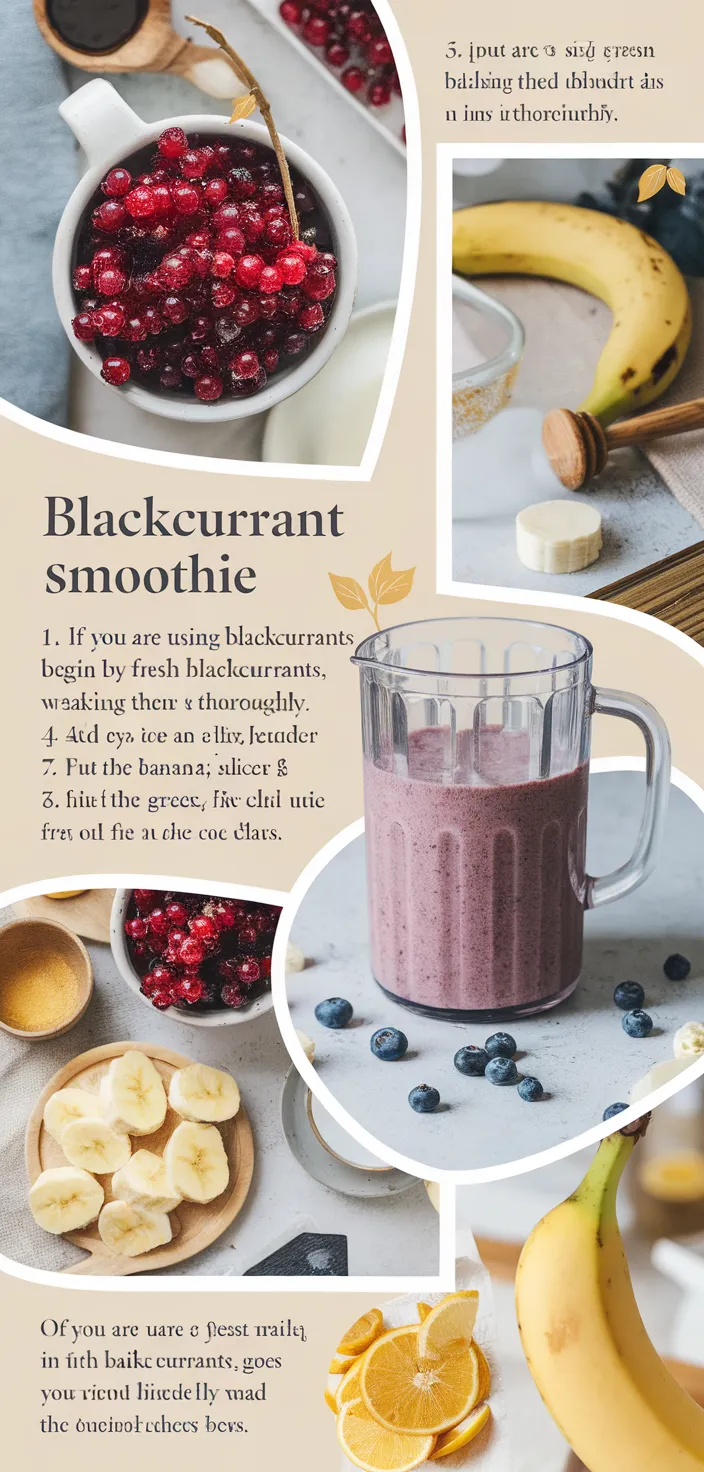 A photo of Blackcurrant Smoothie Recipe