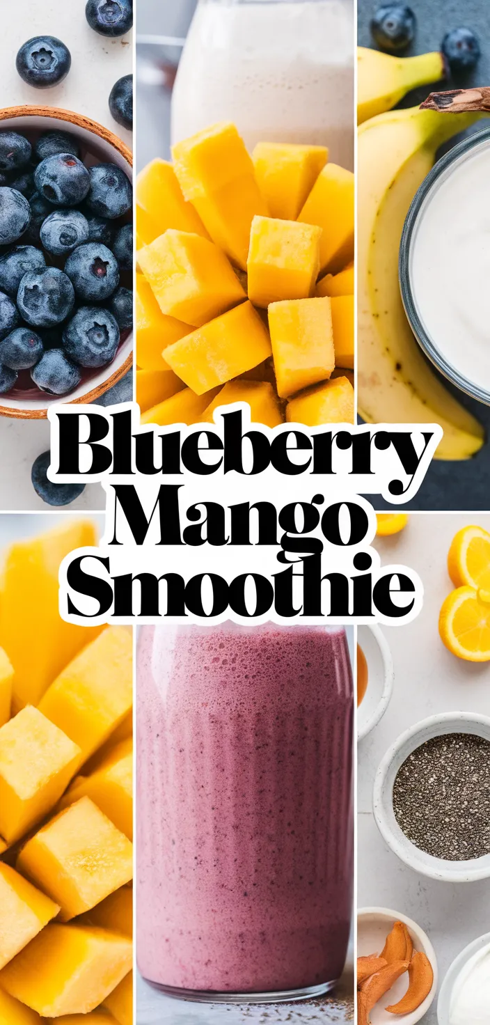 A photo of Blueberry Mango Smoothie Recipe