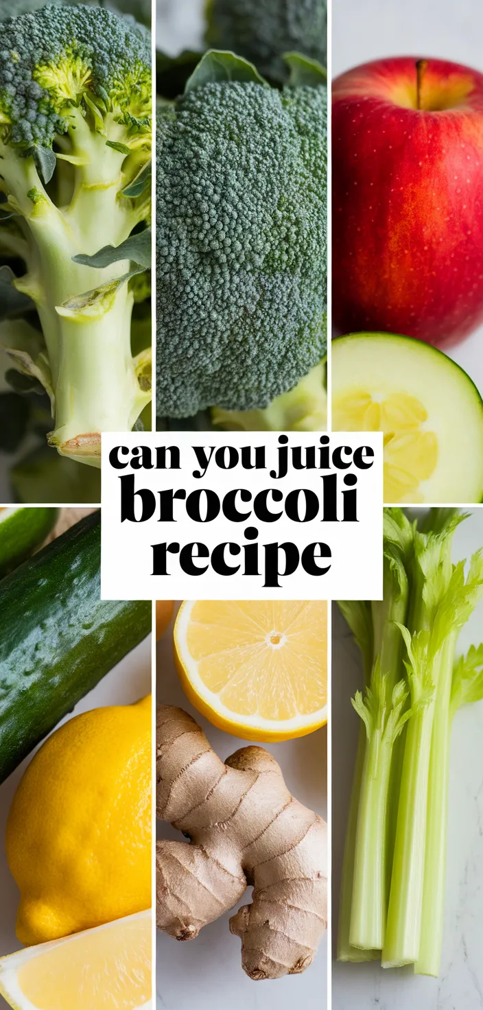 A photo of Can You Juice Broccoli Recipe